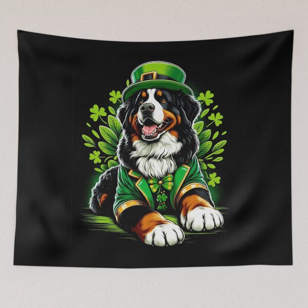 Item preview, Bernese Mountain Dog St Patrick's Day Irish Leprechaun Clover Shamrock designed and sold by JoelFox165.
