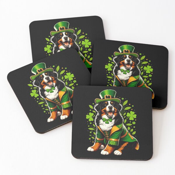 Item preview, Bernese Mountain Dog St Patrick's Day Irish Leprechaun Clover Shamrock designed and sold by JoelFox165.