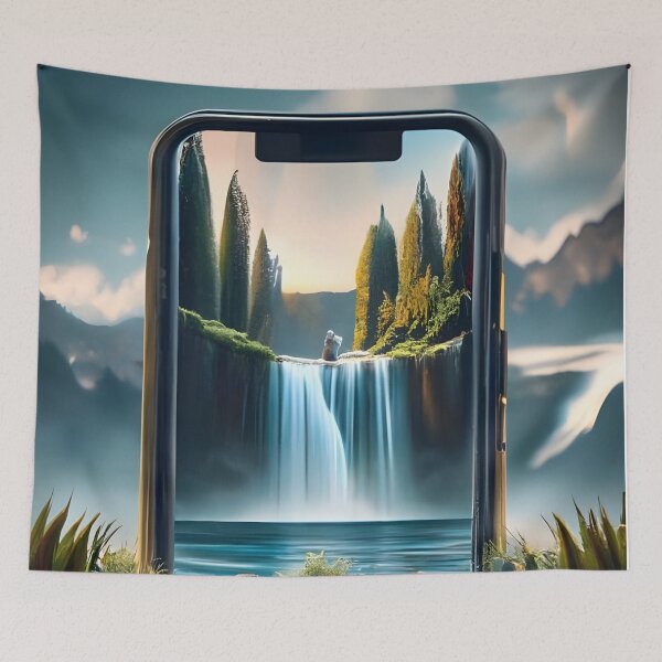 Item preview, Generate a 3D render of a mobile phone with its screen displaying designed and sold by MalakShams.