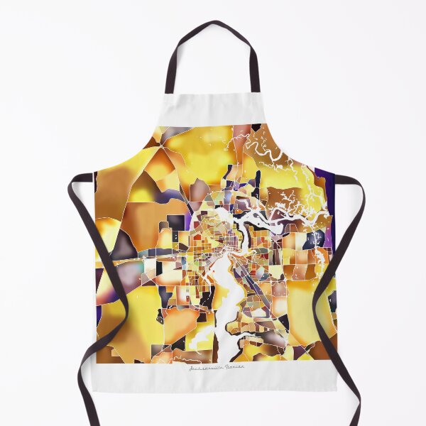 Item preview, Jacksonville Florida City Map - Golden Yellow designed and sold by StylishStacks.