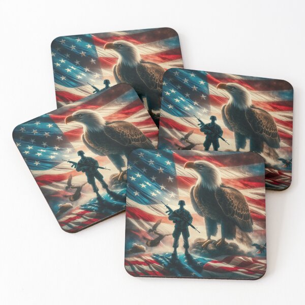 Item preview, USA Eagle Soldier Freedom Flag designed and sold by szpaku888.