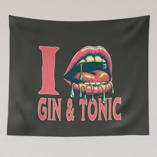 Item preview, I LOVE GIN & TONIC designed and sold by Retro-Rebellion.