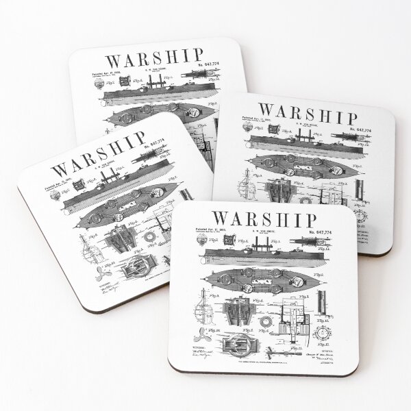 Artikelvorschau, Marine-Schlachtschiff, Kriegsschiff-Zerstörer, Vintage-Patent entworfen und verkauft von GrandeDuc.