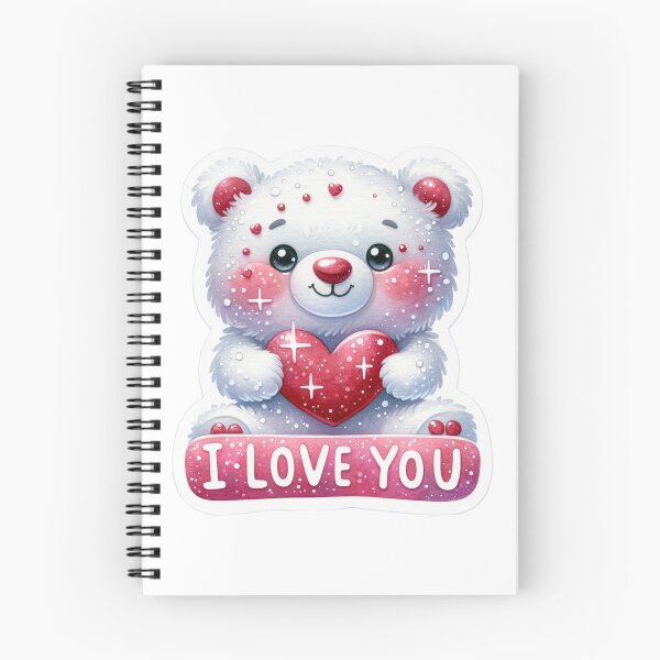 Aperçu de l'œuvre Amour de la Saint-Valentin - Illustration animale amusante avec texte créée et vendue par Dazzling Studio Art.