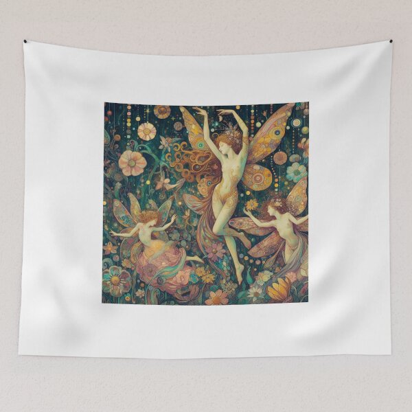 Item preview, Fairies dancing among flowers 1 designed and sold by robpritchard.
