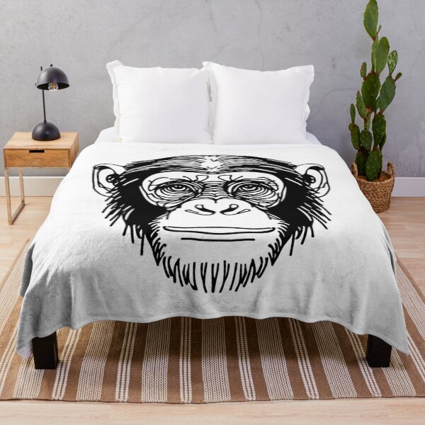 Item preview, Line Art: Chimpanzee designed and sold by CreativeSparkzz.