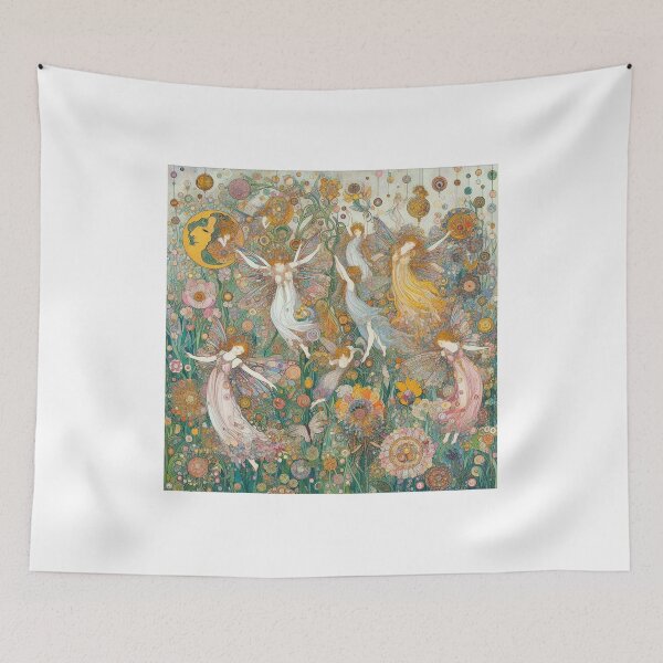 Item preview, Fairies dancing among flowers 2 designed and sold by robpritchard.