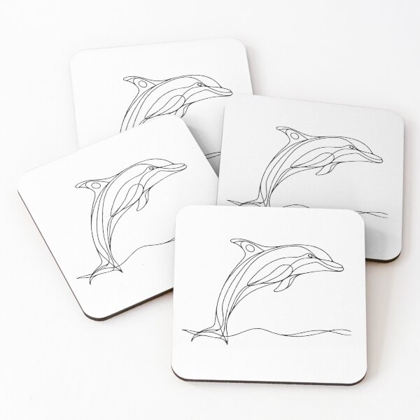 Item preview, Line Art: Dolphin designed and sold by CreativeSparkzz.