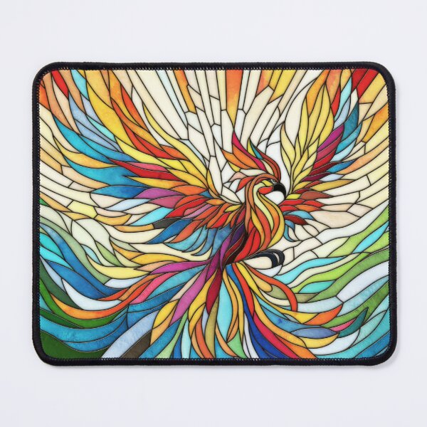 Item preview, Phoenix Rising - colorful mosaic art designed and sold by k9printart.