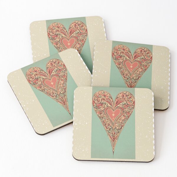 Item preview, RETRO ABSTRACT HEART DESIGN designed and sold by asudesign.