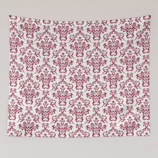 Item preview, Crimson Red Damask Flourish Pattern designed and sold by Jared Davies.