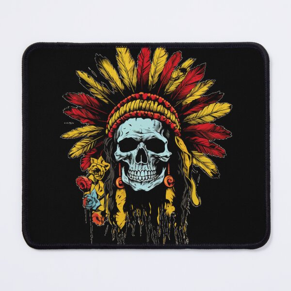 Item preview, Colorful Native American Chief designed and sold by LucyArtDesign.