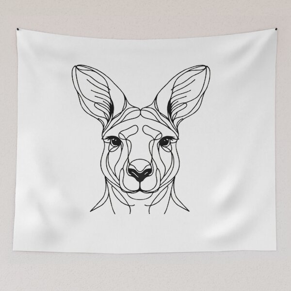 Item preview, Line Art: Kangaroo designed and sold by CreativeSparkzz.