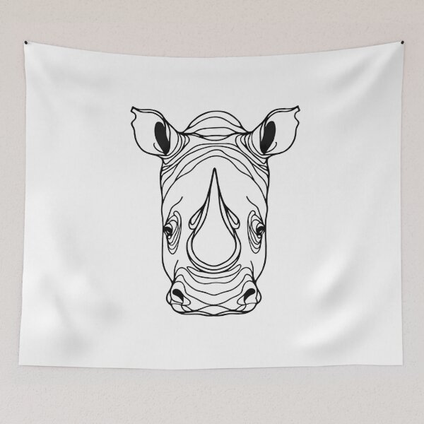 Item preview, Line Art: Rhinoceros designed and sold by CreativeSparkzz.