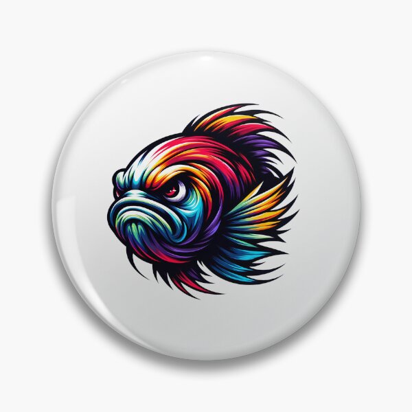 Item preview, Angry Colorful Fish designed and sold by LoviDesign.