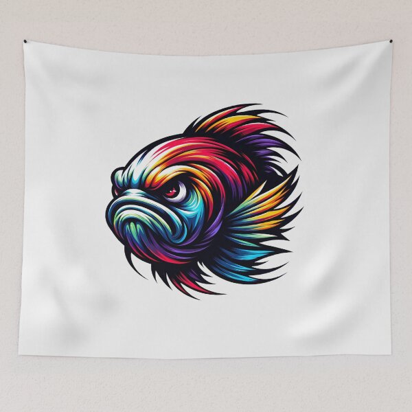Item preview, Angry Colorful Fish designed and sold by LoviDesign.