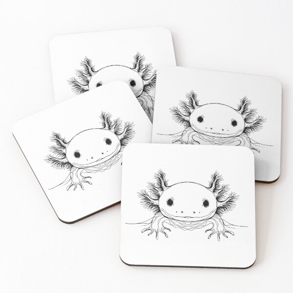 Item preview, Line Art: Axolotl designed and sold by CreativeSparkzz.