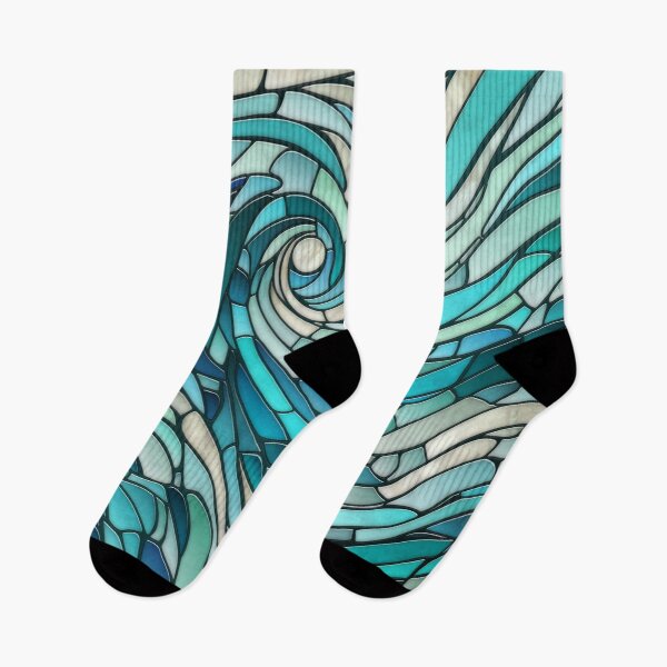 Item preview, Ocean Wave Spiral Mosaic  designed and sold by k9printart.