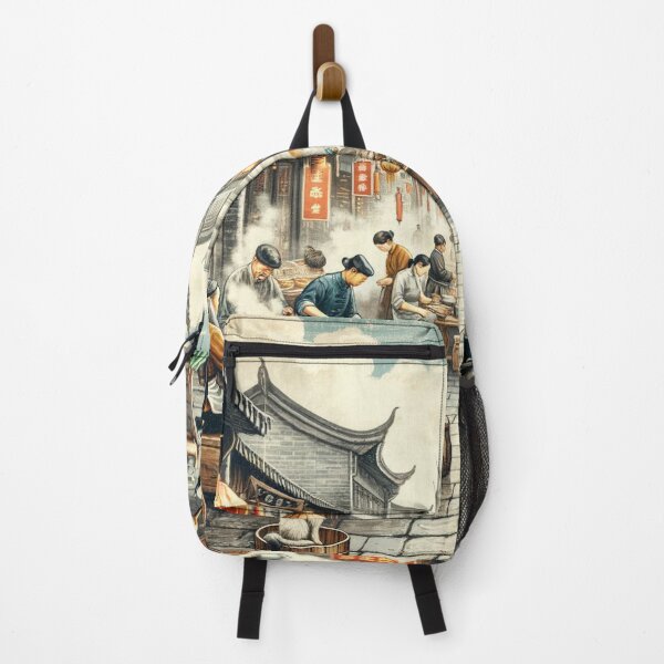 Item preview, Chinese Street Food Vintage Scene designed and sold by ArtfulMiller.
