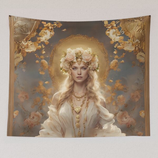 Item preview, Demeter the goddess Greek mythology myth art drawing design designed and sold by TheLocoShop.
