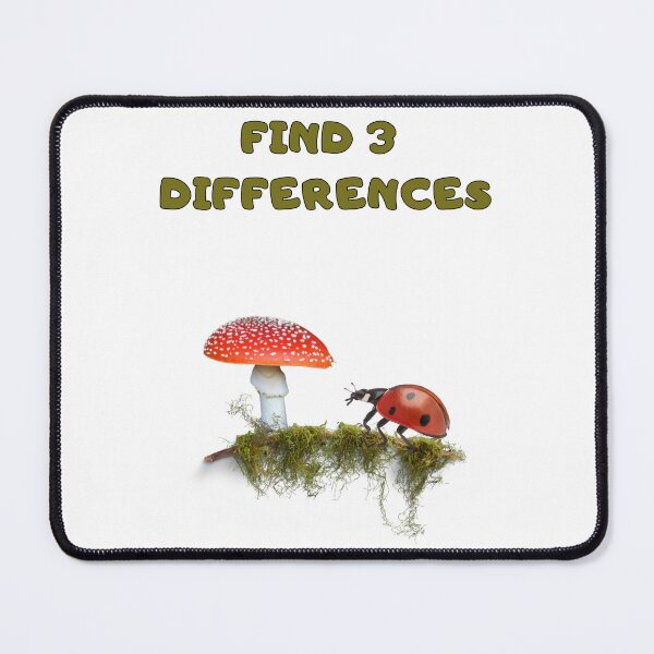 Item preview, Find 3 Differences Fly Agaric Mushroom and a Ladybird Funny Essential T-shirt designed and sold by MAGness.