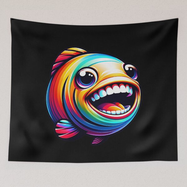 Item preview, Happy Colorful Fish  designed and sold by LoviDesign.