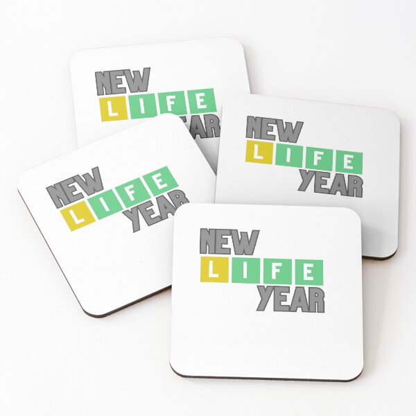 Item preview, New Year Life Wordle T-Shirt designed and sold by Quarkari.