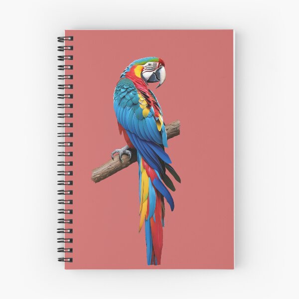 Item preview, A vibrant parrot perched on a branch designed and sold by NiRia Spot.