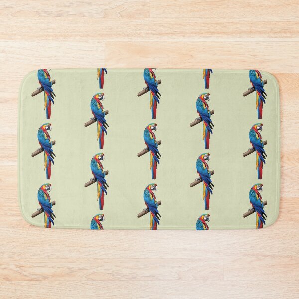 Item preview, A vibrant parrot perched on a branch designed and sold by NiRia Spot.