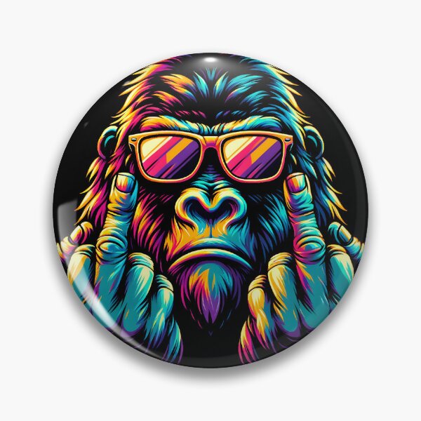 Item preview, Double Fuking Gorilla Bad Attitude designed and sold by Unbranddigitalart.