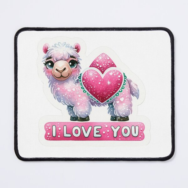 Item preview, Amor del día de San Valentín - Divertida ilustración animal con texto designed and sold by Dazzling Studio Art.