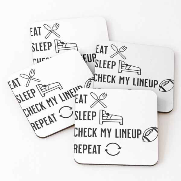 Item preview, Eat sleep check my lineup repeat 2024 designed and sold by nwb050.