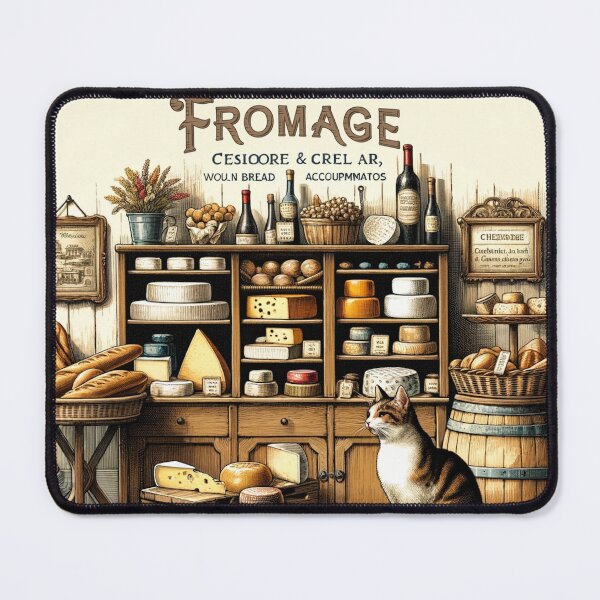 Item preview, French Cheese Shop Vintage Art designed and sold by ArtfulMiller.