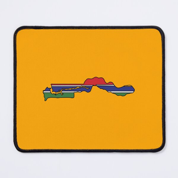 Item preview, Gambia country shape flag designed and sold by Rachael Taylor.