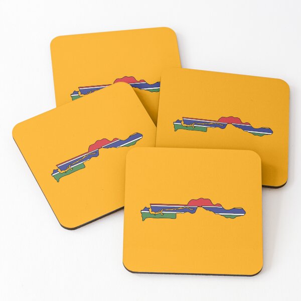 Item preview, Gambia country shape flag designed and sold by Rachael Taylor.