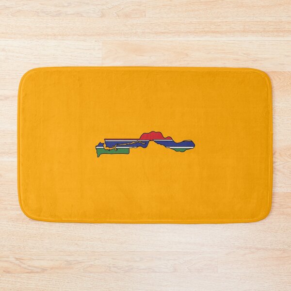 Item preview, Gambia country shape flag designed and sold by Rachael Taylor.