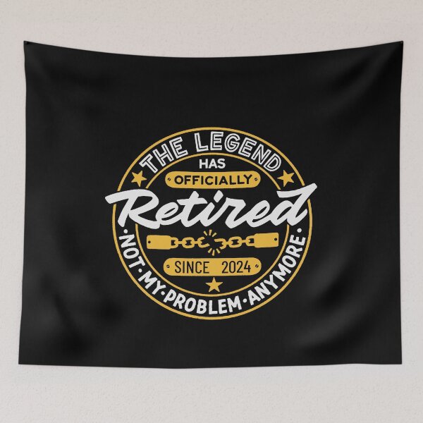 Item preview, Officially Retired designed and sold by Zagach Letters.