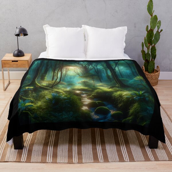 Item preview, Twilight Enchantment A Mystical Forest Scene designed and sold by BestArtByArvind.