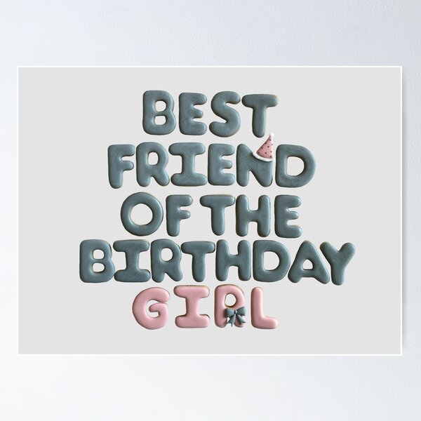 Item preview, Best friend of the birthday girl sugar cookies  designed and sold by aiko-p.