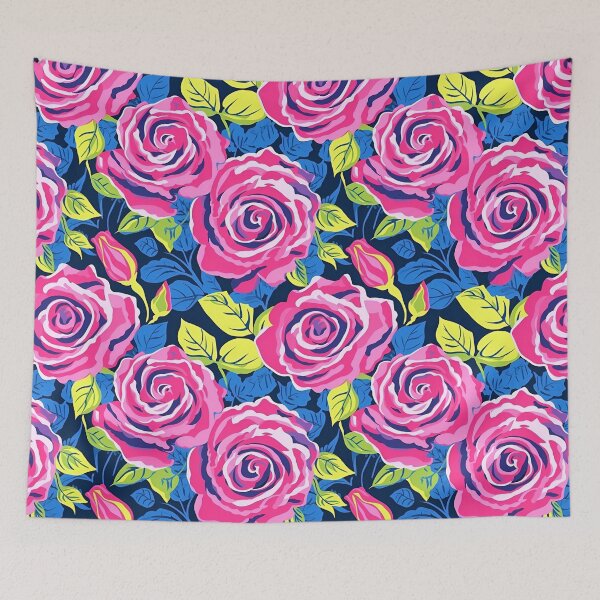 Item preview, Pink and Blue Rose, Valentine Background designed and sold by ImPlyDesign.