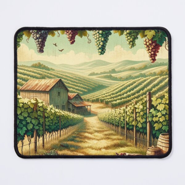 Item preview, Serene Cat Vineyard Vintage Art designed and sold by ArtfulMiller.