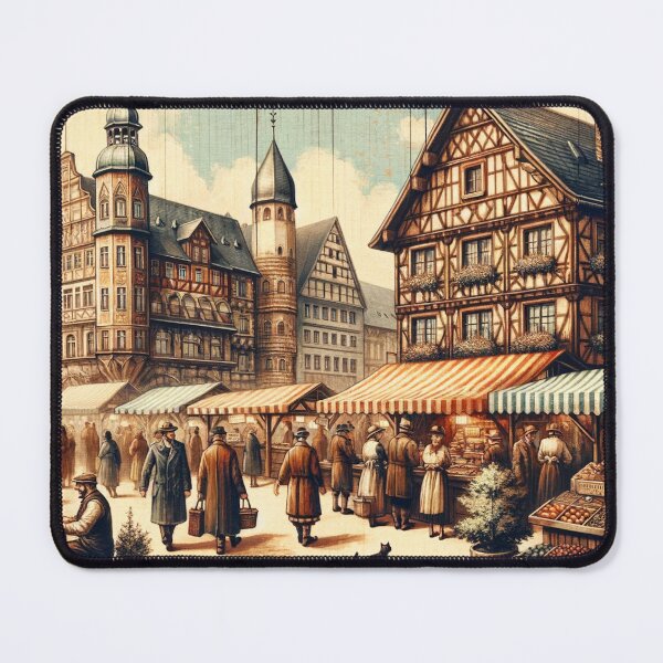 Item preview, German Market Rustic Artwork designed and sold by ArtfulMiller.