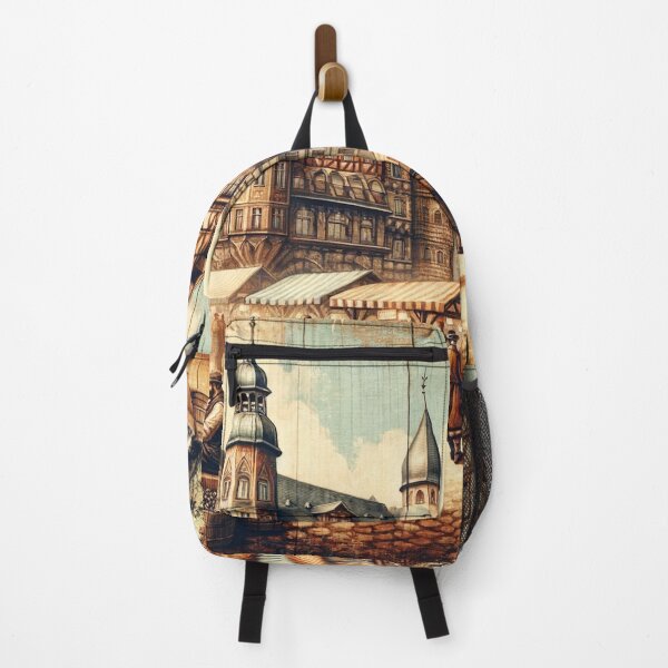 Item preview, German Market Rustic Artwork designed and sold by ArtfulMiller.