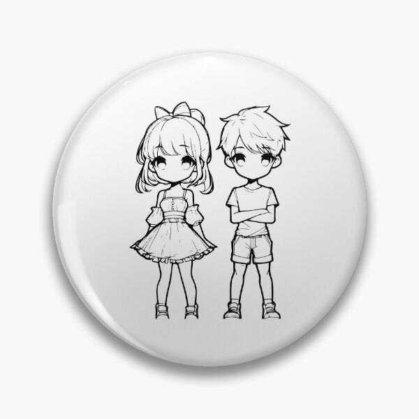 Item preview, Cute Boy and Girl designed and sold by OziCreative.
