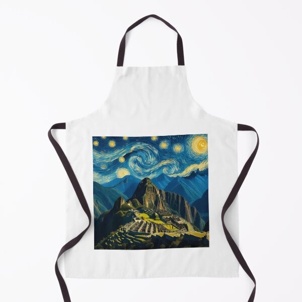 Item preview, Macchu Piccu, Peru, design in the style of Vincent van Gogh Starry Night designed and sold by CreativeSparkzz.