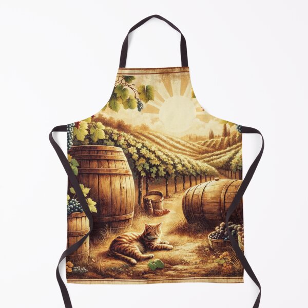 Item preview, Vineyard Cat Rustic Art designed and sold by ArtfulMiller.