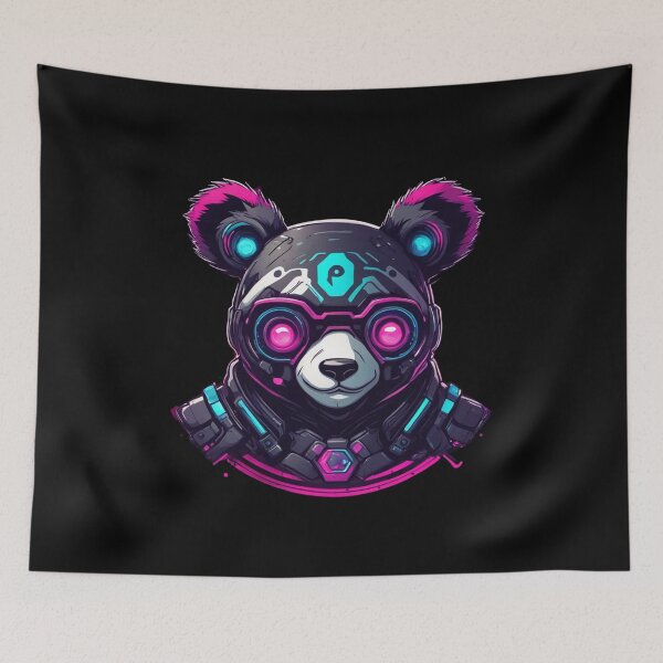 Item preview, Cyber Panda, Kawaii Cute, Nature, Bear designed and sold by Burn-Ego.