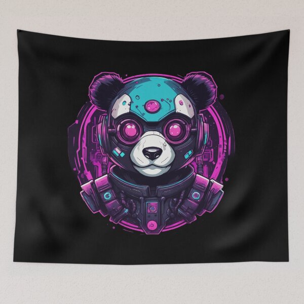 Item preview, CyberPanda, Kawaii Cute, Cyberpunk, Bear designed and sold by Burn-Ego.