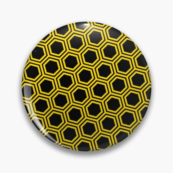 Item preview, Pattern hexagon gold on black background designed and sold by Heraldry design.