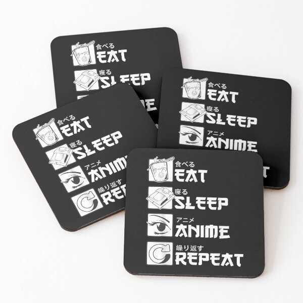 Item preview, Anime Lover Eat Sleep Anime Repeat Japanese Otaku  designed and sold by rewingjadeArt.